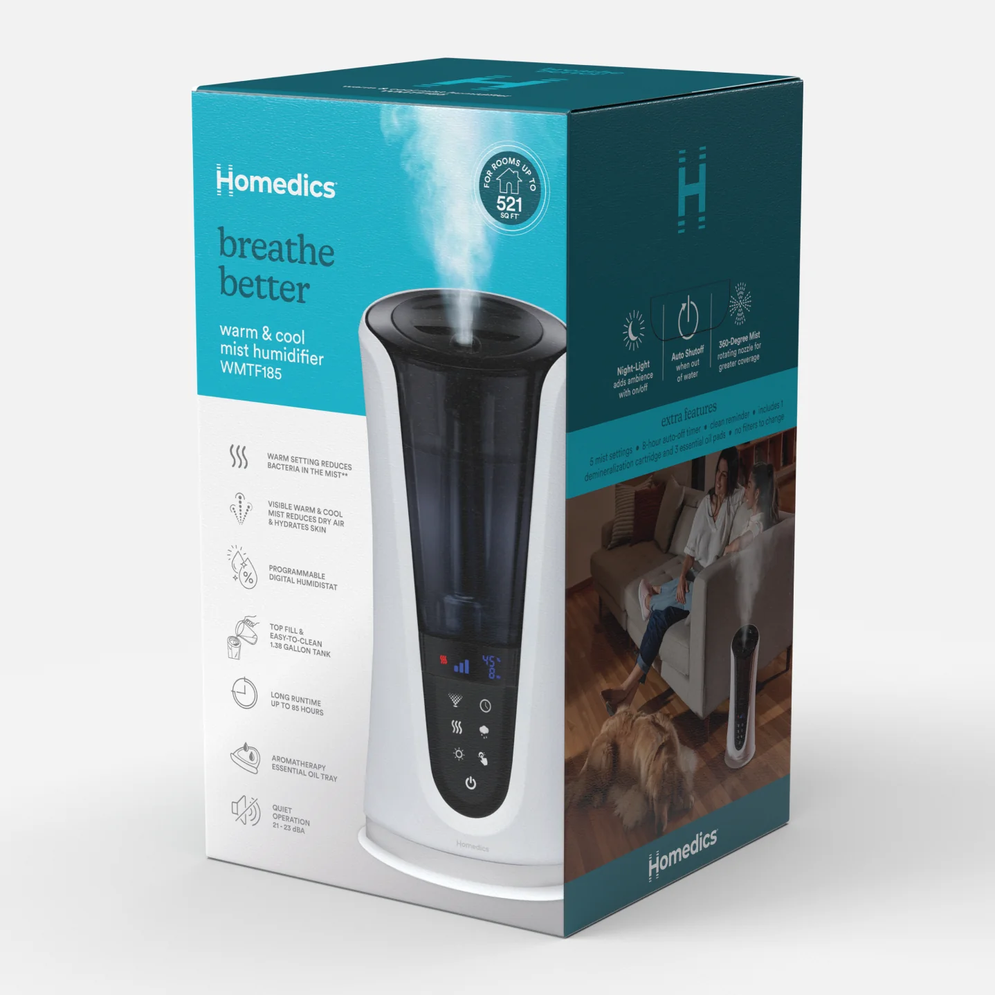 TotalComfort® Deluxe Warm & Cool Mist Ultrasonic Humidifier - Image 10